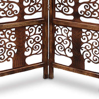 wooden  Handcrafted 2 Panel Brown Wooden Room Partition/Divider