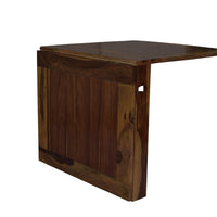 Sheesham Wood foldable dining table in walnut finish