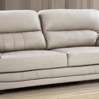 Leather 3 Seater Sofa in Cream Colour