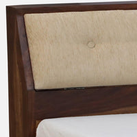 Sheesham Wood King Size Bed In Scratch Resistant Rustic Teak Finish With Box Storage