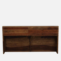 Sheesham Wood King Size Bed In Scratch Resistant Rustic Teak Finish With Box Storage