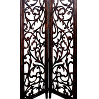 Wooden Partitions - Wood Room Divider Partition for Living Room 4 Panels - Room Separators Screen Panel for Home & Kitchen to be Placed in Zig-Zag